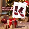 imageZando Kids Fuzzy Socks with Grips Toddler Slipper Socks Baby Christmas Socks Boys Girls Winter Socks Cozy Socks for KidsRed Penguin