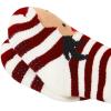 imageZando Kids Fuzzy Socks with Grips Toddler Slipper Socks Baby Christmas Socks Boys Girls Winter Socks Cozy Socks for KidsRed White Deer
