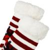 imageZando Kids Fuzzy Socks with Grips Toddler Slipper Socks Baby Christmas Socks Boys Girls Winter Socks Cozy Socks for KidsRed White Deer