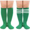 imageZando Kids Soccer Baseball Football Softball Socks Cotton Girls Knee High Socks Uniform Socks for Boys Girls 312 yearsGreen 2