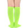 imageZando Kids Soccer Baseball Football Softball Socks Cotton Girls Knee High Socks Uniform Socks for Boys Girls 312 yearsNeon GreenHot Pink
