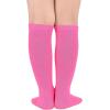 imageZando Kids Soccer Baseball Football Softball Socks Cotton Girls Knee High Socks Uniform Socks for Boys Girls 312 yearsNeon GreenHot Pink