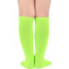 imageZando Kids Soccer Baseball Football Softball Socks Cotton Girls Knee High Socks Uniform Socks for Boys Girls 312 yearsNeon GreenHot Pink