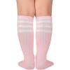 imageZando Kids Soccer Baseball Football Softball Socks Cotton Girls Knee High Socks Uniform Socks for Boys Girls 312 yearsPink 2