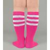 imageZando Kids Soccer Baseball Football Softball Socks Cotton Girls Knee High Socks Uniform Socks for Boys Girls 312 yearsPurpleHot Pink