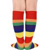 imageZando Kids Soccer Baseball Football Softball Socks Cotton Girls Knee High Socks Uniform Socks for Boys Girls 312 yearsRainbow