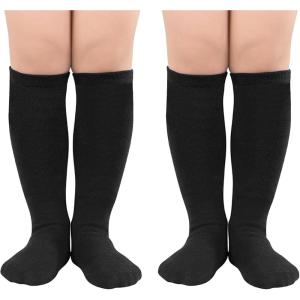 imageZando Kids Soccer Baseball Football Softball Socks Cotton Girls Knee High Socks Uniform Socks for Boys Girls 312 yearsBlack 2