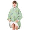 imageZando Blanket Hoodie Wearable Blanket Kids and Adult Gift Comfy Blanket Hoodie Oversized Sweatshirt Sherpa FleeceBlue White