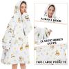 imageZando Blanket Hoodie Wearable Blanket Kids and Adult Gift Comfy Blanket Hoodie Oversized Sweatshirt Sherpa FleeceBullfighting