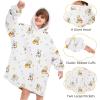 imageZando Blanket Hoodie Wearable Blanket Kids and Adult Gift Comfy Blanket Hoodie Oversized Sweatshirt Sherpa FleeceBullfighting