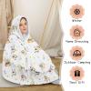 imageZando Blanket Hoodie Wearable Blanket Kids and Adult Gift Comfy Blanket Hoodie Oversized Sweatshirt Sherpa FleeceBullfighting
