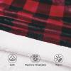 imageZando Blanket Hoodie Wearable Blanket Kids and Adult Gift Comfy Blanket Hoodie Oversized Sweatshirt Sherpa FleeceChristmas Plaid
