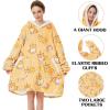 imageZando Blanket Hoodie Wearable Blanket Kids and Adult Gift Comfy Blanket Hoodie Oversized Sweatshirt Sherpa FleeceCorgi