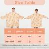 imageZando Blanket Hoodie Wearable Blanket Kids and Adult Gift Comfy Blanket Hoodie Oversized Sweatshirt Sherpa FleeceGinger Cat