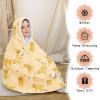 imageZando Blanket Hoodie Wearable Blanket Kids and Adult Gift Comfy Blanket Hoodie Oversized Sweatshirt Sherpa FleeceGolden Hair