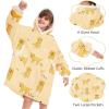 imageZando Blanket Hoodie Wearable Blanket Kids and Adult Gift Comfy Blanket Hoodie Oversized Sweatshirt Sherpa FleeceGolden Hair
