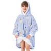 imageZando Blanket Hoodie Wearable Blanket Kids and Adult Gift Comfy Blanket Hoodie Oversized Sweatshirt Sherpa FleeceLabrador