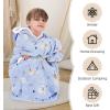 imageZando Blanket Hoodie Wearable Blanket Kids and Adult Gift Comfy Blanket Hoodie Oversized Sweatshirt Sherpa FleeceLabrador