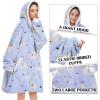 imageZando Blanket Hoodie Wearable Blanket Kids and Adult Gift Comfy Blanket Hoodie Oversized Sweatshirt Sherpa FleeceLabrador