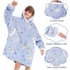 imageZando Blanket Hoodie Wearable Blanket Kids and Adult Gift Comfy Blanket Hoodie Oversized Sweatshirt Sherpa FleeceLabrador
