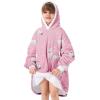 imageZando Blanket Hoodie Wearable Blanket Kids and Adult Gift Comfy Blanket Hoodie Oversized Sweatshirt Sherpa FleecePersia