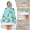 imageZando Blanket Hoodie Wearable Blanket Kids and Adult Gift Comfy Blanket Hoodie Oversized Sweatshirt Sherpa FleeceSiam