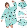imageZando Blanket Hoodie Wearable Blanket Kids and Adult Gift Comfy Blanket Hoodie Oversized Sweatshirt Sherpa FleeceSiam