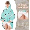 imageZando Blanket Hoodie Wearable Blanket Kids and Adult Gift Comfy Blanket Hoodie Oversized Sweatshirt Sherpa FleeceSiam