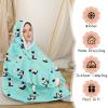 imageZando Blanket Hoodie Wearable Blanket Kids and Adult Gift Comfy Blanket Hoodie Oversized Sweatshirt Sherpa FleeceSiam