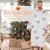 imageZando Blanket Hoodie Wearable Blanket Kids and Adult Gift Comfy Blanket Hoodie Oversized Sweatshirt Sherpa FleeceSloth