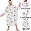 imageZando Blanket Hoodie Wearable Blanket Kids and Adult Gift Comfy Blanket Hoodie Oversized Sweatshirt Sherpa FleeceSloth