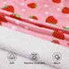 imageZando Blanket Hoodie Wearable Blanket Kids and Adult Gift Comfy Blanket Hoodie Oversized Sweatshirt Sherpa FleeceStrawberry