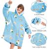 imageZando Blanket Hoodie Wearable Blanket Kids and Adult Gift Comfy Blanket Hoodie Oversized Sweatshirt Sherpa FleeceSushi