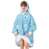 imageZando Blanket Hoodie Wearable Blanket Kids and Adult Gift Comfy Blanket Hoodie Oversized Sweatshirt Sherpa FleeceSushi
