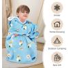 imageZando Blanket Hoodie Wearable Blanket Kids and Adult Gift Comfy Blanket Hoodie Oversized Sweatshirt Sherpa FleeceSushi