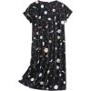 imageZando Night Gowns for Adult Women Night Gown Womens Nightgowns ampamp Sleepshirts Cotton Nightgowns for Women NightgownBlack Planet