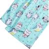 imageZando Pajamas for Women 2 Piece Lounge Sets Cartoon Pajama Set Sleep Matching Sets with Pants Capri PJS Print SleepwearBlue Green Owl
