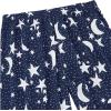 imageZando Pajamas for Women 2 Piece Lounge Sets Cartoon Pajama Set Sleep Matching Sets with Pants Capri PJS Print SleepwearBlue White Star Moon