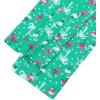 imageZando Pajamas for Women 2 Piece Lounge Sets Cartoon Pajama Set Sleep Matching Sets with Pants Capri PJS Print SleepwearFlamingo on Green