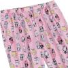 imageZando Pajamas for Women 2 Piece Lounge Sets Cartoon Pajama Set Sleep Matching Sets with Pants Capri PJS Print SleepwearPink Cat Cup