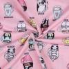imageZando Pajamas for Women 2 Piece Lounge Sets Cartoon Pajama Set Sleep Matching Sets with Pants Capri PJS Print SleepwearPink Cat Cup