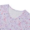 imageZando Pajamas for Women 2 Piece Lounge Sets Cartoon Pajama Set Sleep Matching Sets with Pants Capri PJS Print SleepwearPurple Star Heart