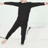 imageZando Toddler Thermal Underwear Sets for Kids Base Layer Winter Warm Toddler Long Johns for Boys Girls Long UnderwearBlack
