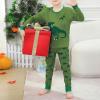 imageZando Toddler Thermal Underwear Sets for Kids Base Layer Winter Warm Toddler Long Johns for Boys Girls Long UnderwearDinosaur Print