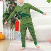 imageZando Toddler Thermal Underwear Sets for Kids Base Layer Winter Warm Toddler Long Johns for Boys Girls Long UnderwearDinosaur Print