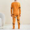 imageZando Toddler Thermal Underwear Sets for Kids Base Layer Winter Warm Toddler Long Johns for Boys Girls Long UnderwearOrangebat