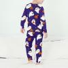imageZando Toddler Thermal Underwear Sets for Kids Base Layer Winter Warm Toddler Long Johns for Boys Girls Long UnderwearPurpleghost