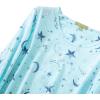 imageZando Womens Long Sleeve Nightgown Cotton Nightgowns Plus Size House Dresses Soft Ladies Night Gown Cartoon Sleep Shirt04 Long Green Star