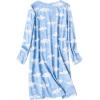 imageZando Womens Long Sleeve Nightgown Cotton Nightgowns Plus Size House Dresses Soft Ladies Night Gown Cartoon Sleep Shirt05 Long Blue Moon