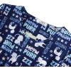 imageZando Womens Long Sleeve Nightgown Cotton Nightgowns Plus Size House Dresses Soft Ladies Night Gown Cartoon Sleep ShirtLong Dark Blue Cats